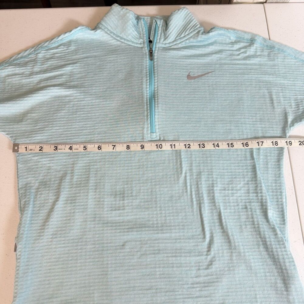 Nike Running Womens Therma Sphere Element Half-Zip Shirt Long Sleeve Blue Size S - Picture 12 of 13